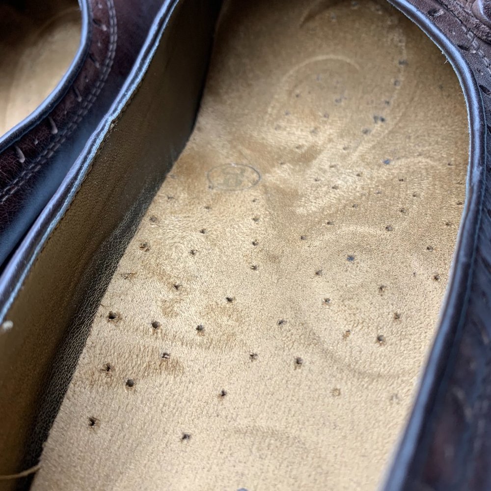 Hush Puppies Zero G size 11W Brown Leather Slip-on Shoes - Picture 6 of 10